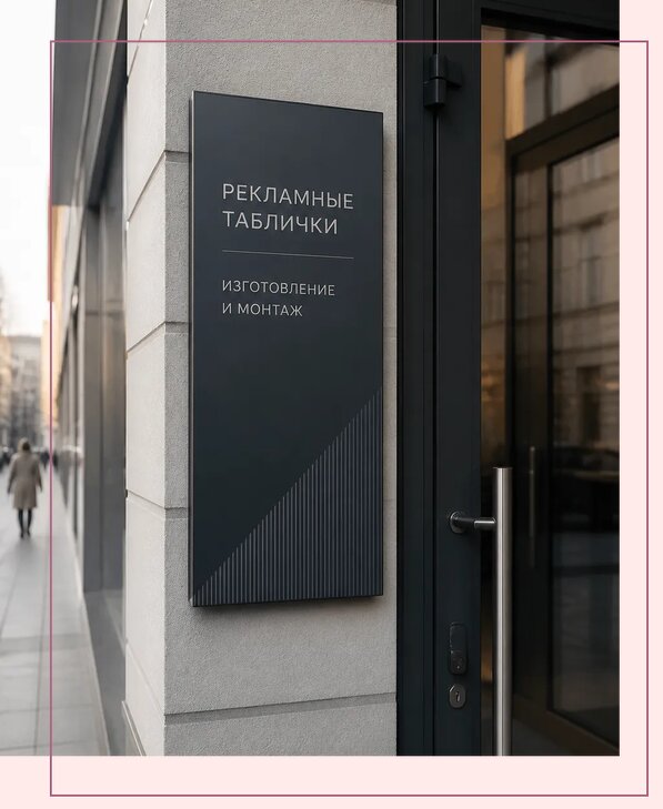 Рекламные таблички в Ессентуках по цене от 4589 р. | Аванза-Ссн