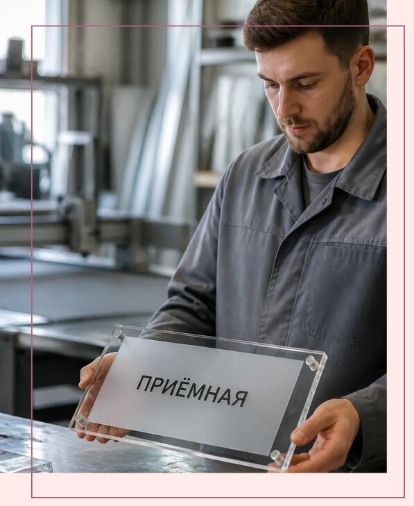 Таблички из оргстекла на заказ в Ессентуках от 3977 р. | Аванза-Ссн