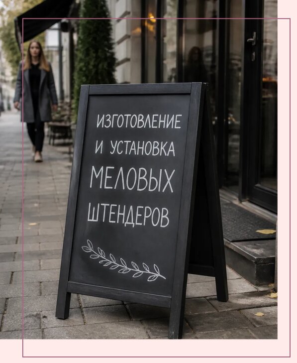 Меловые штендеры в Ессентуках по цене от 6628 р. | Аванза-Ссн